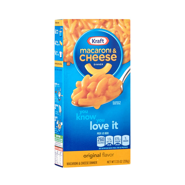 Kraft Macaroni & Cheese Dinner Original Flavour 206g (highest price)