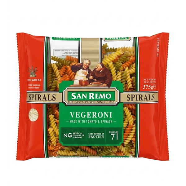 San Remo Vegeroni Spirals Pasta 375g (highest price)
