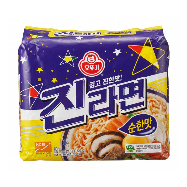 Ottogi Jin Ramen Instant Noodle (Mild) 120g x 5 (highest price)