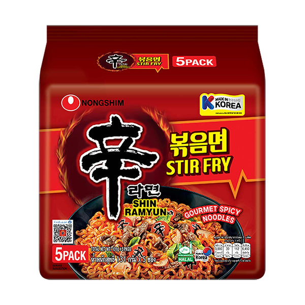 Nongshim Shin Stir Fry Ramyun Instant Noodles 120g x 5