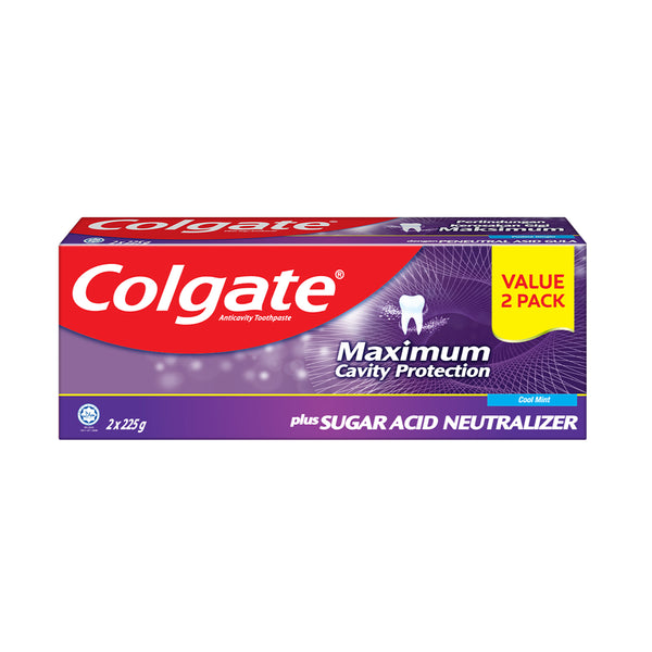 Colgate Sugar Acid Neutraliser Cool Mint Toothpaste 225g x 2 (highest price)