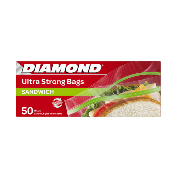 Diamond Sandwich Zipper Bags (Small) 50pcs/pack (highest price)