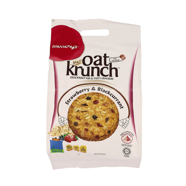 Munchys Oat Krunch Strawberry and Blackcurrant Biscuit 390g
