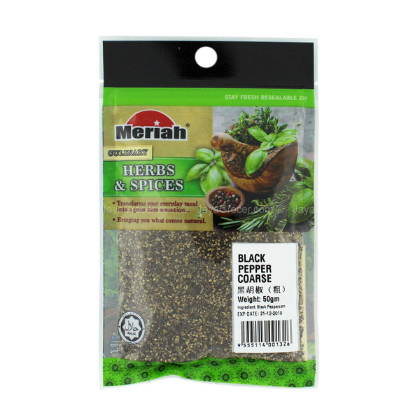 Meriah Black Pepper Coarse 50g