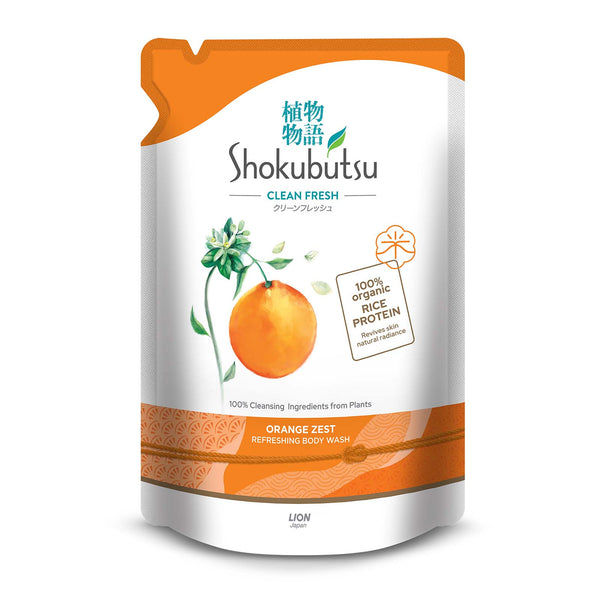 Shokubutsu Clean Fresh Orange Zest Shower Foam 800g (highest price)