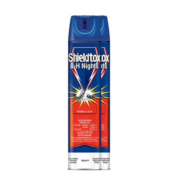 Shieldtox Aerosols FIK 8H Nights 525ml x 2 (highest price)