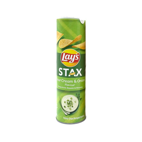 Lays Stax Sour Cream and Onion Potato Chips 135g (highest price)