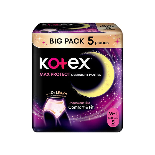 Kotex Overnight Panties (Medium to Large) 5pcs/pack (highest price)