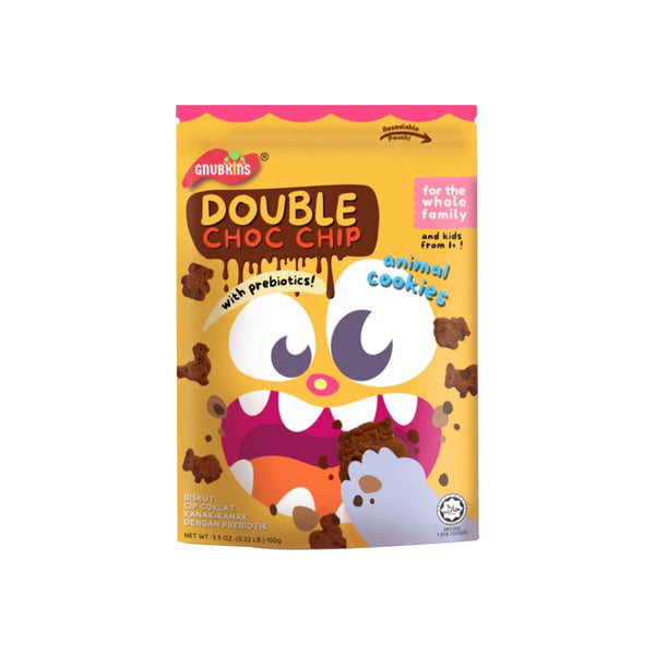 Gnubkins Double Chocolate Chip Cookies with Probiotics 100g