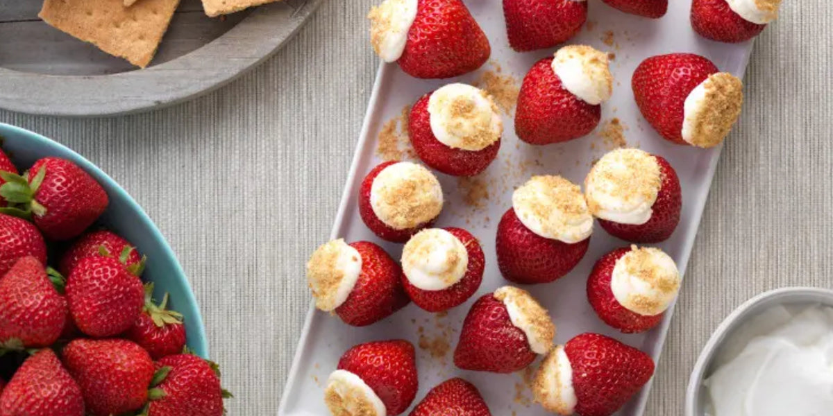 No Bake Strawberry Cheesecake Bites