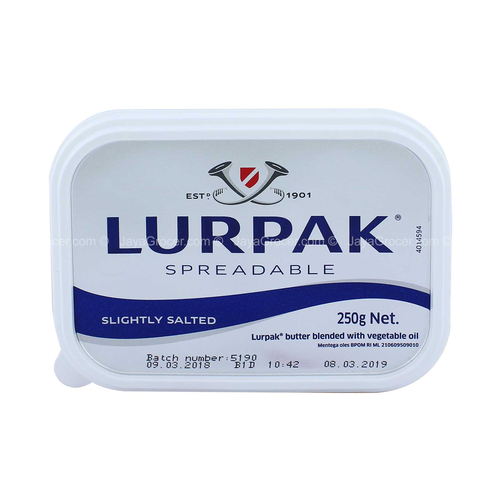 Lurpak Spreadable Slightly Salted Butter 250g