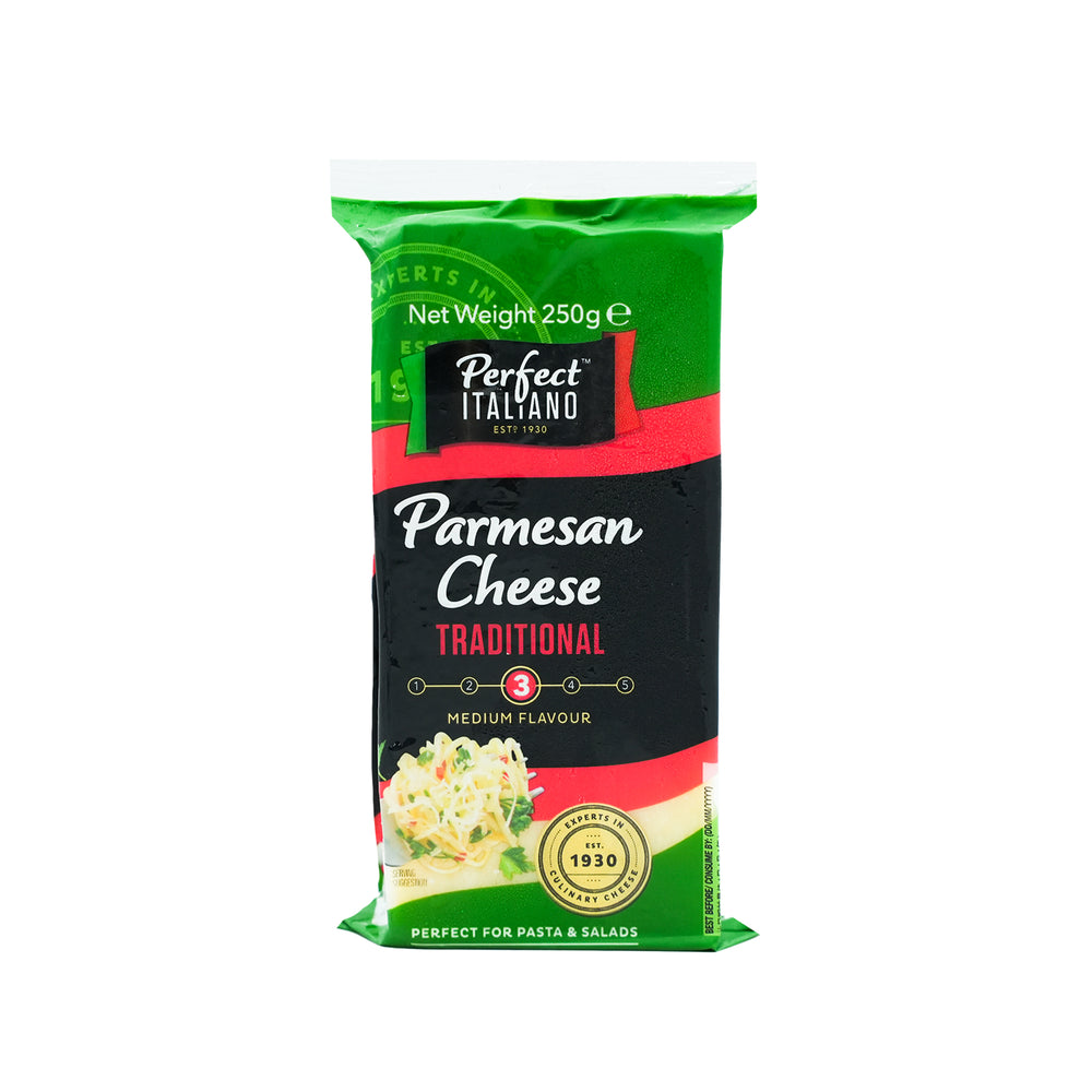 Perfect Italiano Medium Flavour Parmesan Block Cheese 250g