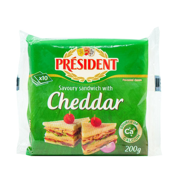 President Sandwich Cheddar Sliced Cheese 200g (highest price)