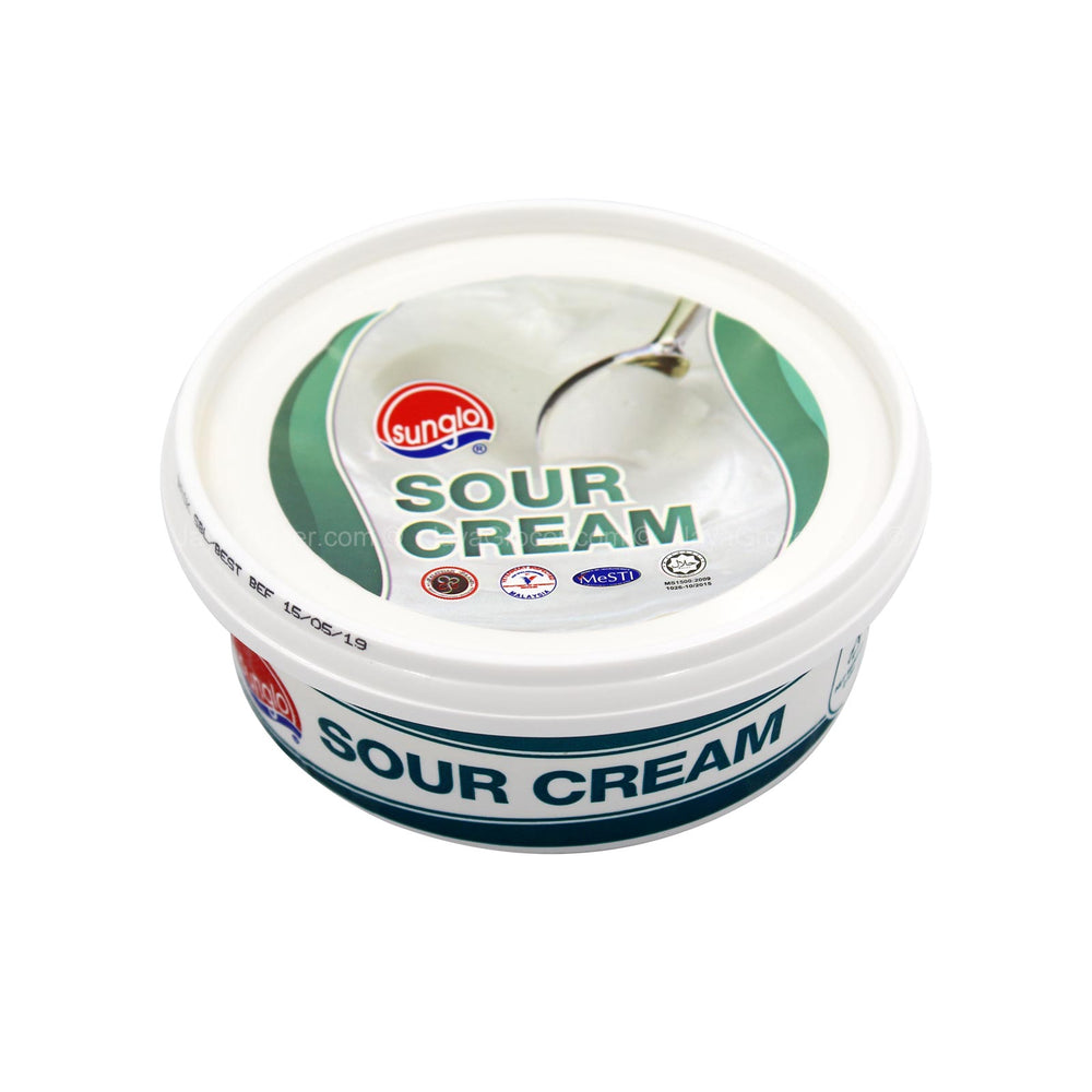 Sunglo Natural Sour Cream 210g