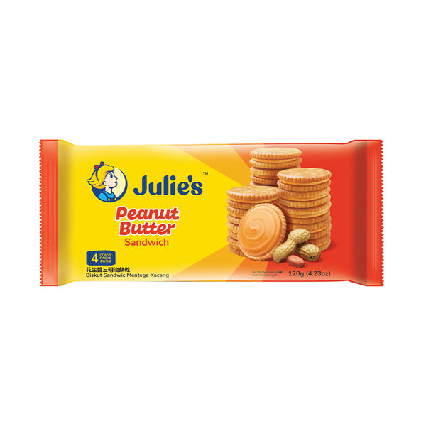Julie's Peanut Butter Sandwich Biscuits 120g (highest price)