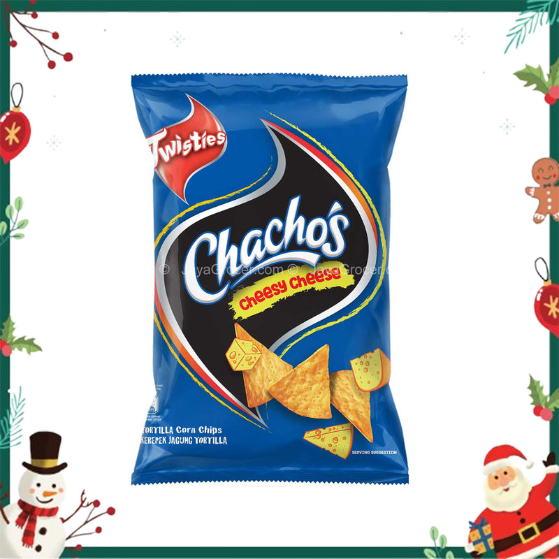 Chachos Tortilla Corn Chips Cheesy Cheese Flavour 70g