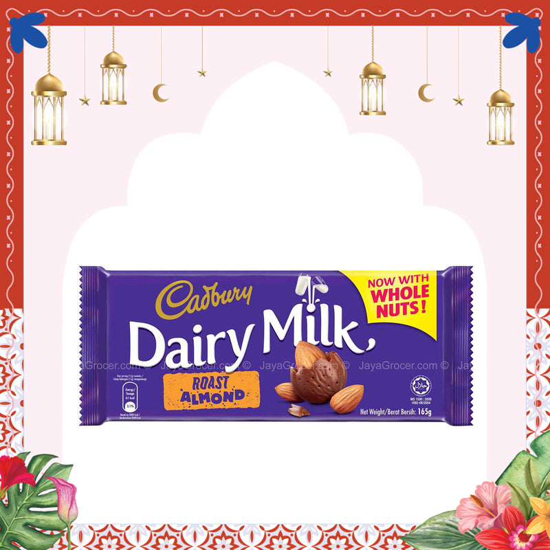 Cadbury Dairy Milk Roast Almond Chocolate Bar 160g