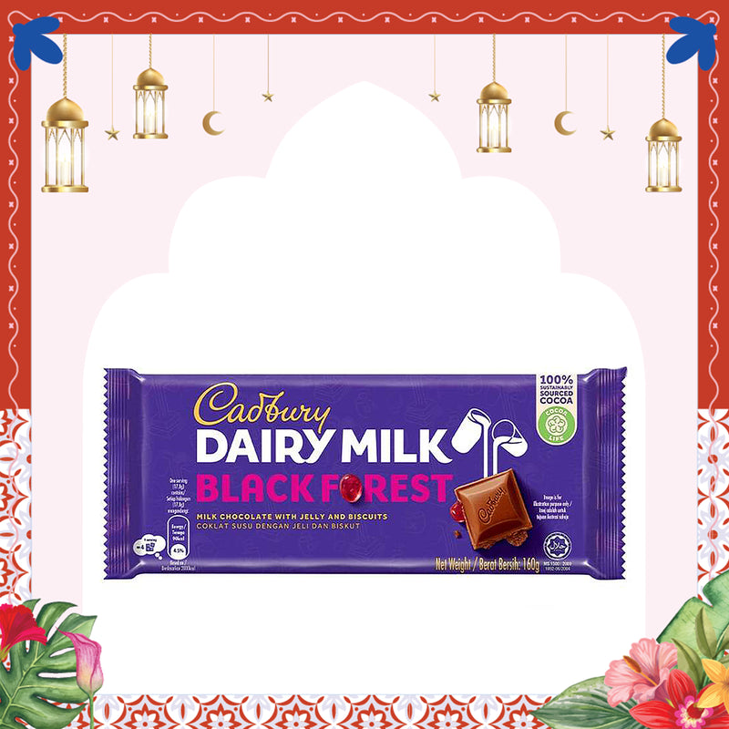 Cadbury Dairy Milk Black Forest Chocolate Bar 160g