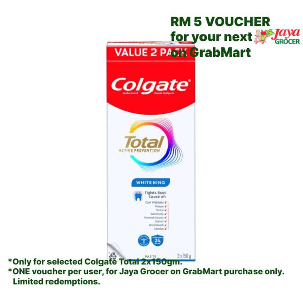 Colgate Total Professional Whitening Toothpaste 150g x 2