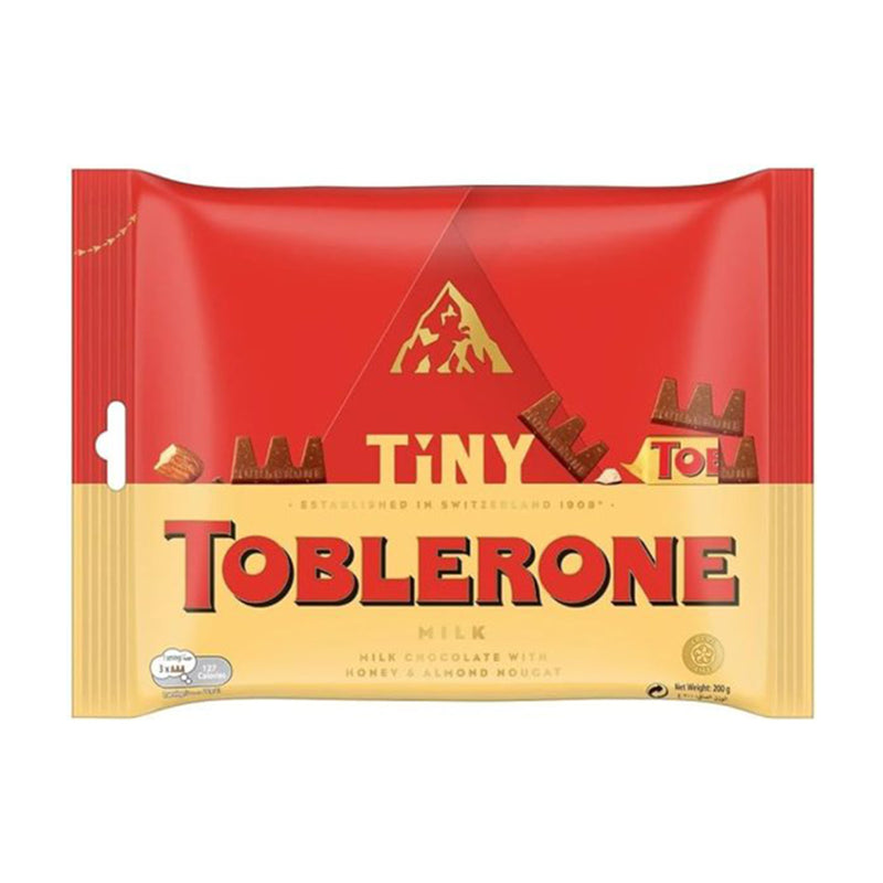 Toblerone Mini Swiss Milk Chocolate with Honey and Almond Nougat 200g