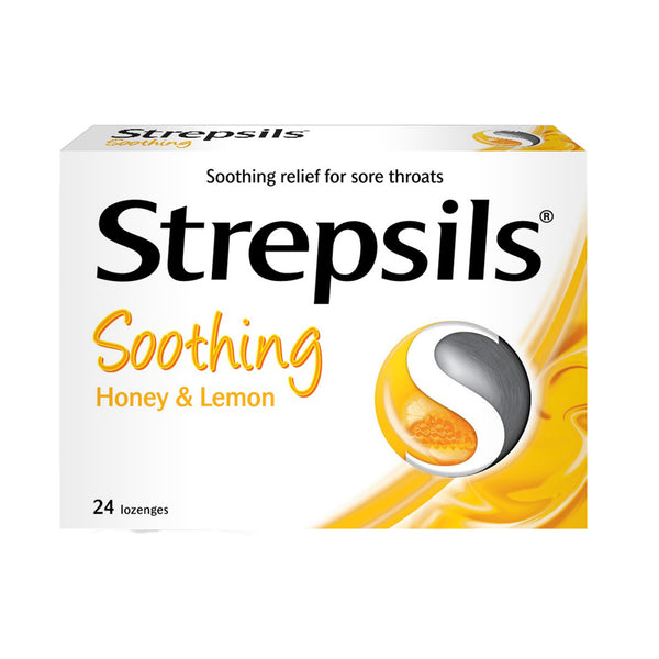 Strepsils Lozenges for Sore Throats Honey Lemon 24pcs/pack (highest price)