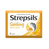 Strepsils Lozenges for Sore Throats Honey Lemon Soothing 6pcs/pack