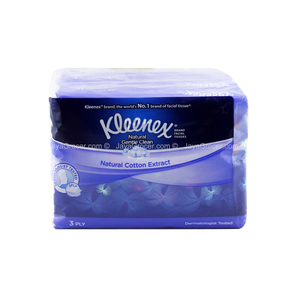 Kleenex Facial Tissue Soft Pack Comfort Care Design 3Ply 50sheet/pack