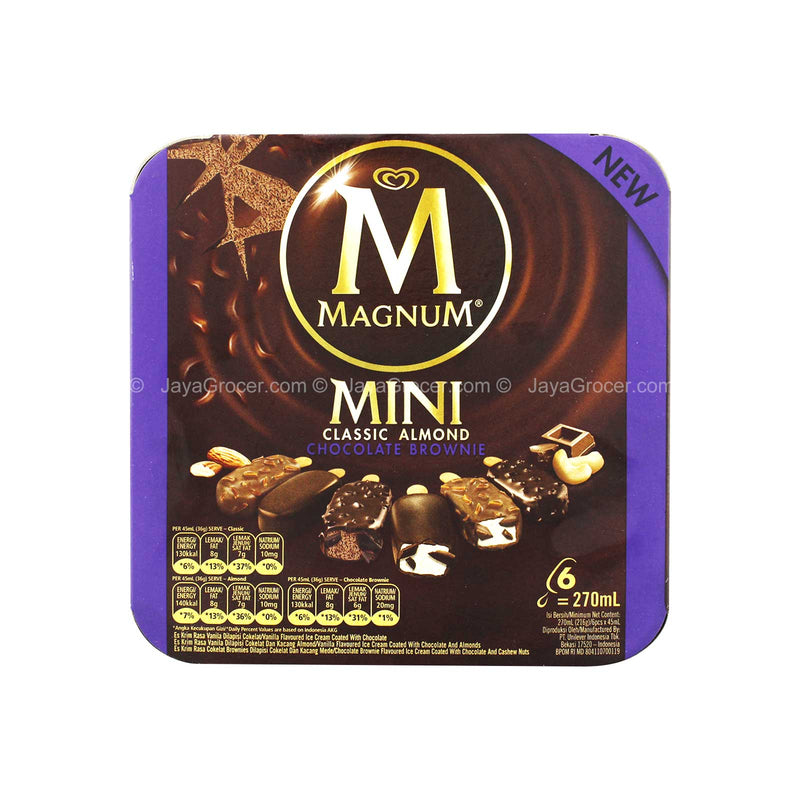 Magnum Mini Brownie Ice Cream Sticks 45ml x 6