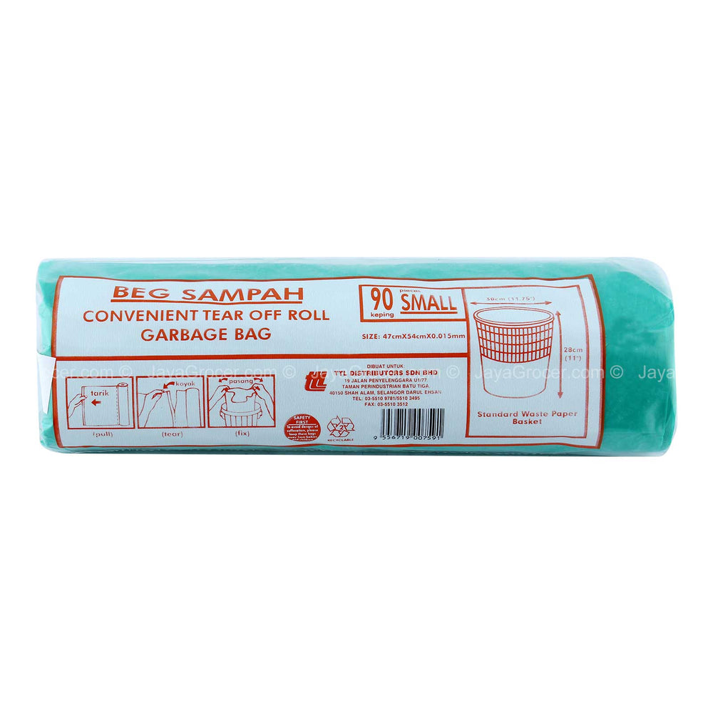 TTL HDPE Garbage Roll (Small) 47 x 54cm  90pcs/pack