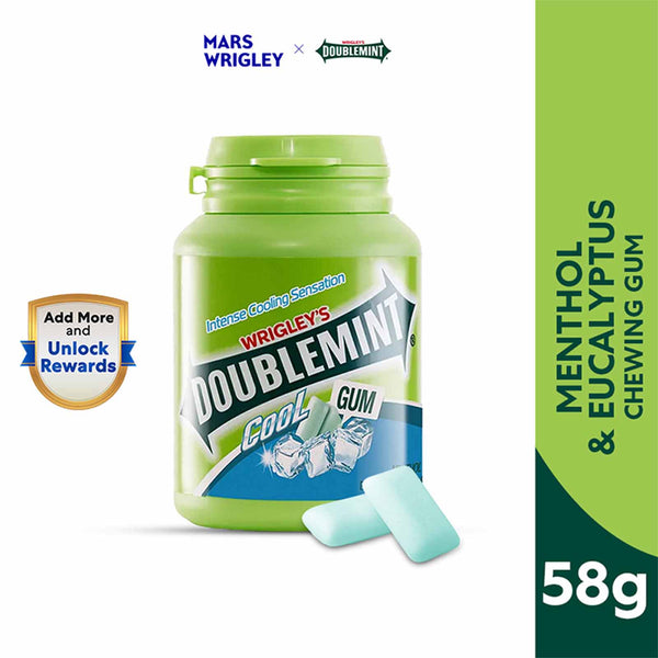 Doublemint Cool Chewing Gum Menthol and Eucalyptus Flavour 58g (highest price)
