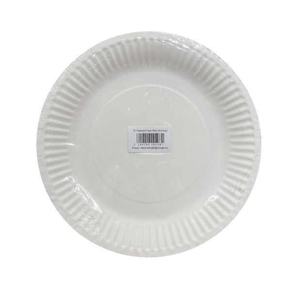Disposable 10 inch Party Paper Plate 20pcs/pack