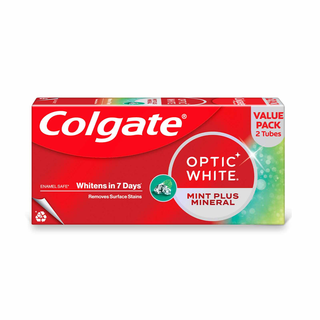 Colgate Optic White Sparkling Mint Toothpaste 100g x 2
