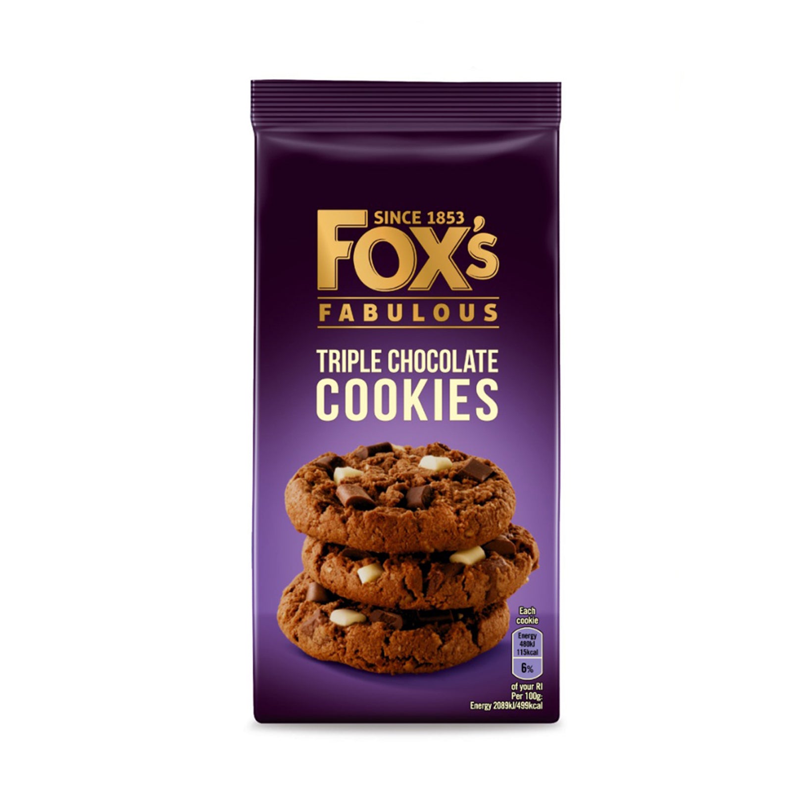 Fox's Triple Chocolate Cookies 180g