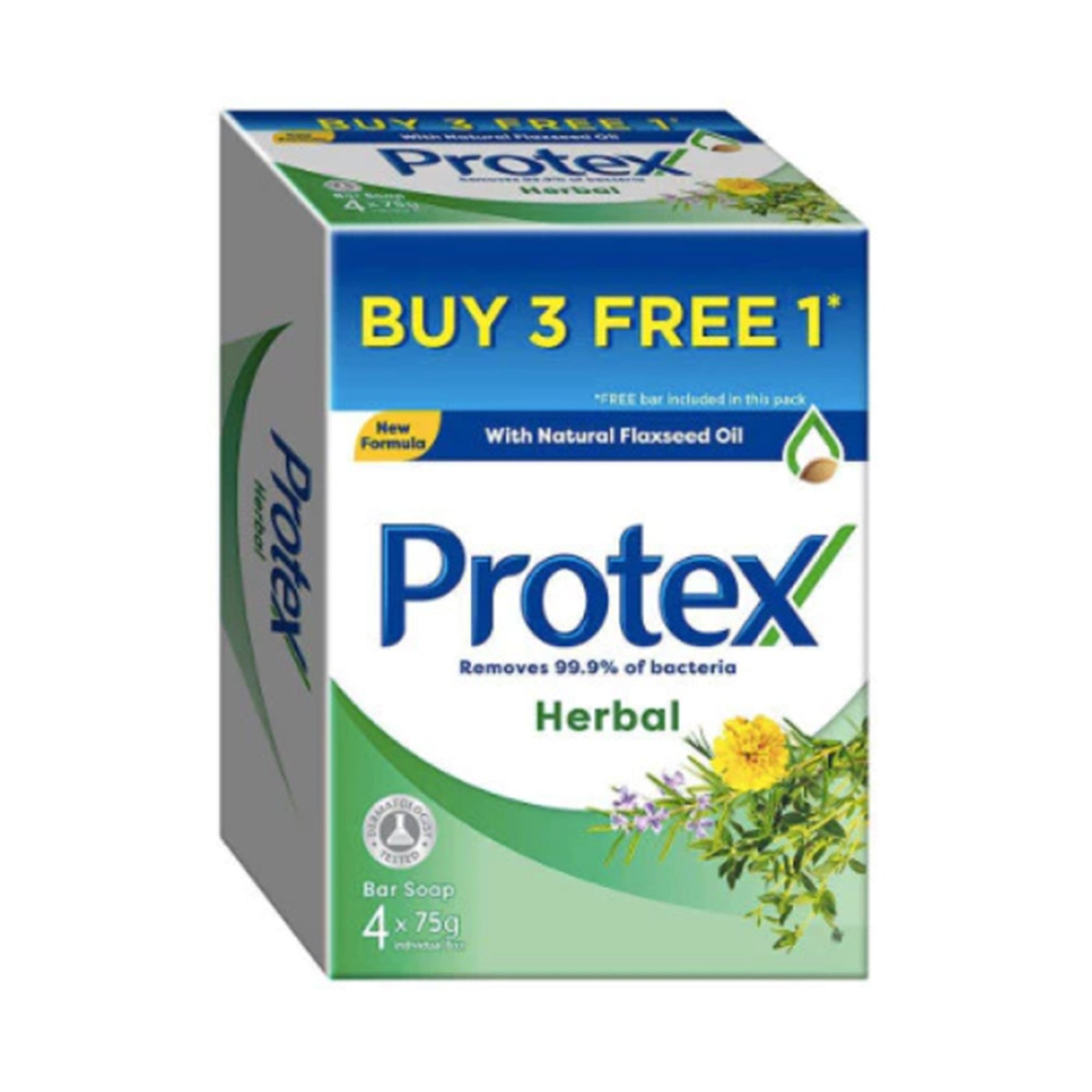 Protex Herbal Antibacterial Soap Bar 75g x 4