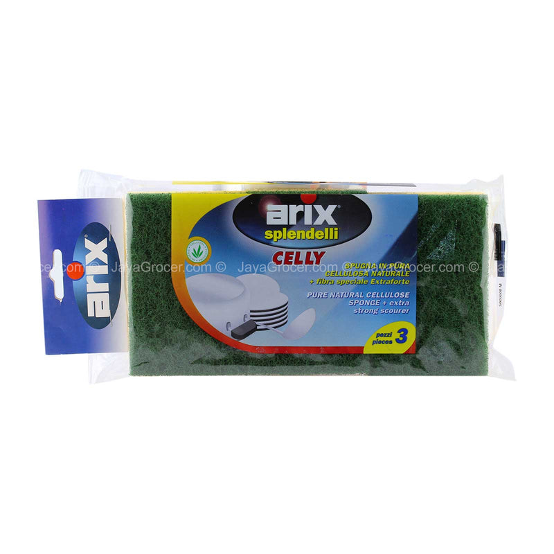 Arix Pure Natural Cellulose Sponge 3pcs/pack