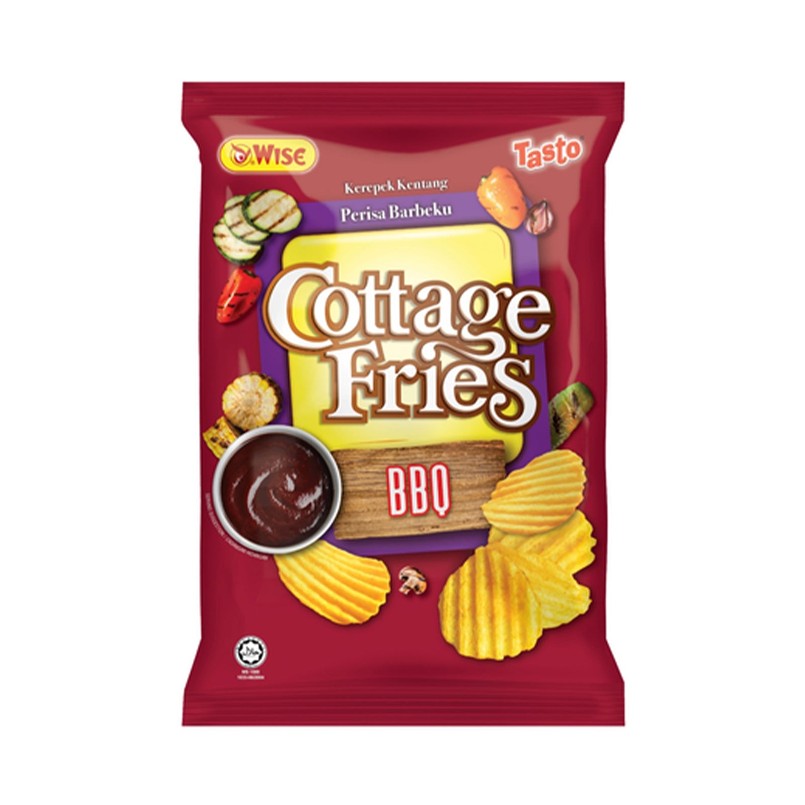 Wise Cottage Fries Barbecue Potato Chips 50g
