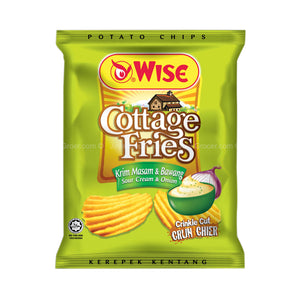 Wise Cottage Sour Cream and Onion Crinckle Cut Potato Chips 60g