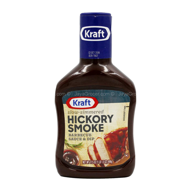 Kraft Slow-Simmered Hickory Smoke Barbecue Sauce and Dip 496g