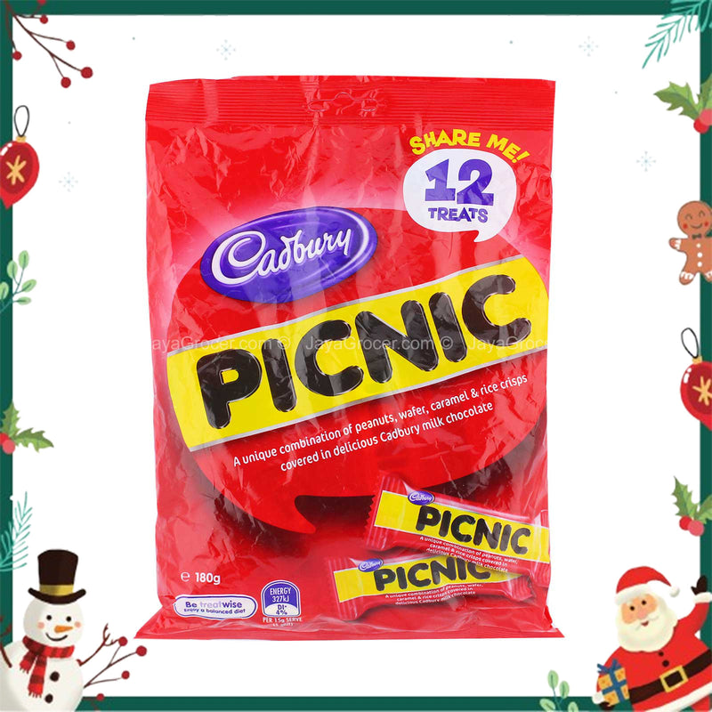 Cadbury Picnic Chocolate Bar Multipack 180g