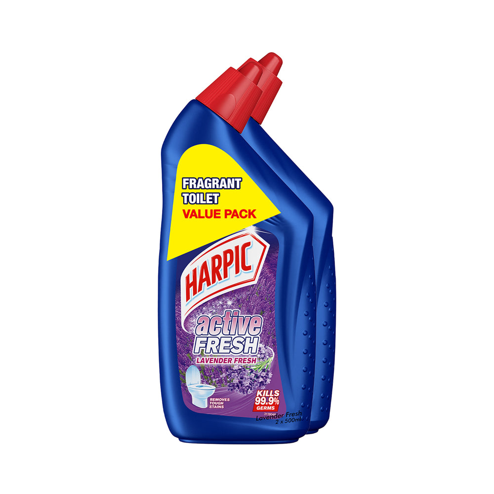 Harpic Toilet Bowl Cleaner Liquid Lavender 500ml x 2