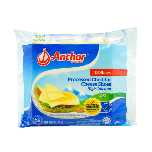 Anchor Cheddar Processed Sliced Cheese 200g (highest price)