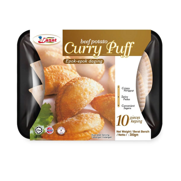 Lazat Beef Potato Curry Puff 250g