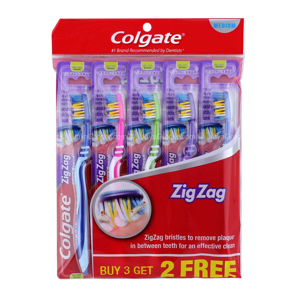 Colgate Toothbrush-Zig Zag (Medium) (Buy 3 Get 2 Free) 1pack