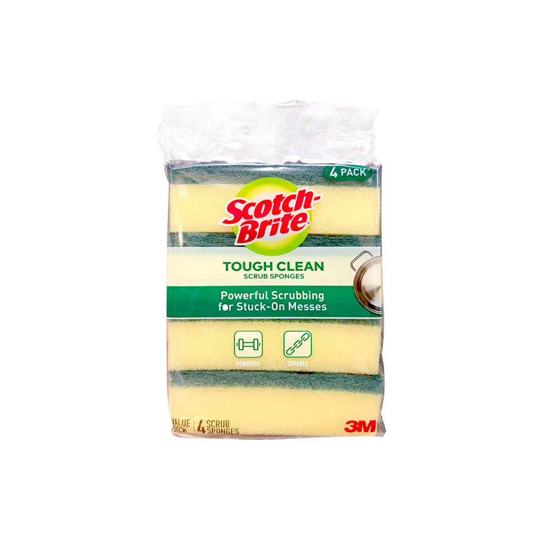 Scotch-Brite Heavy Duty Scouring Sponge 4pcs/pack