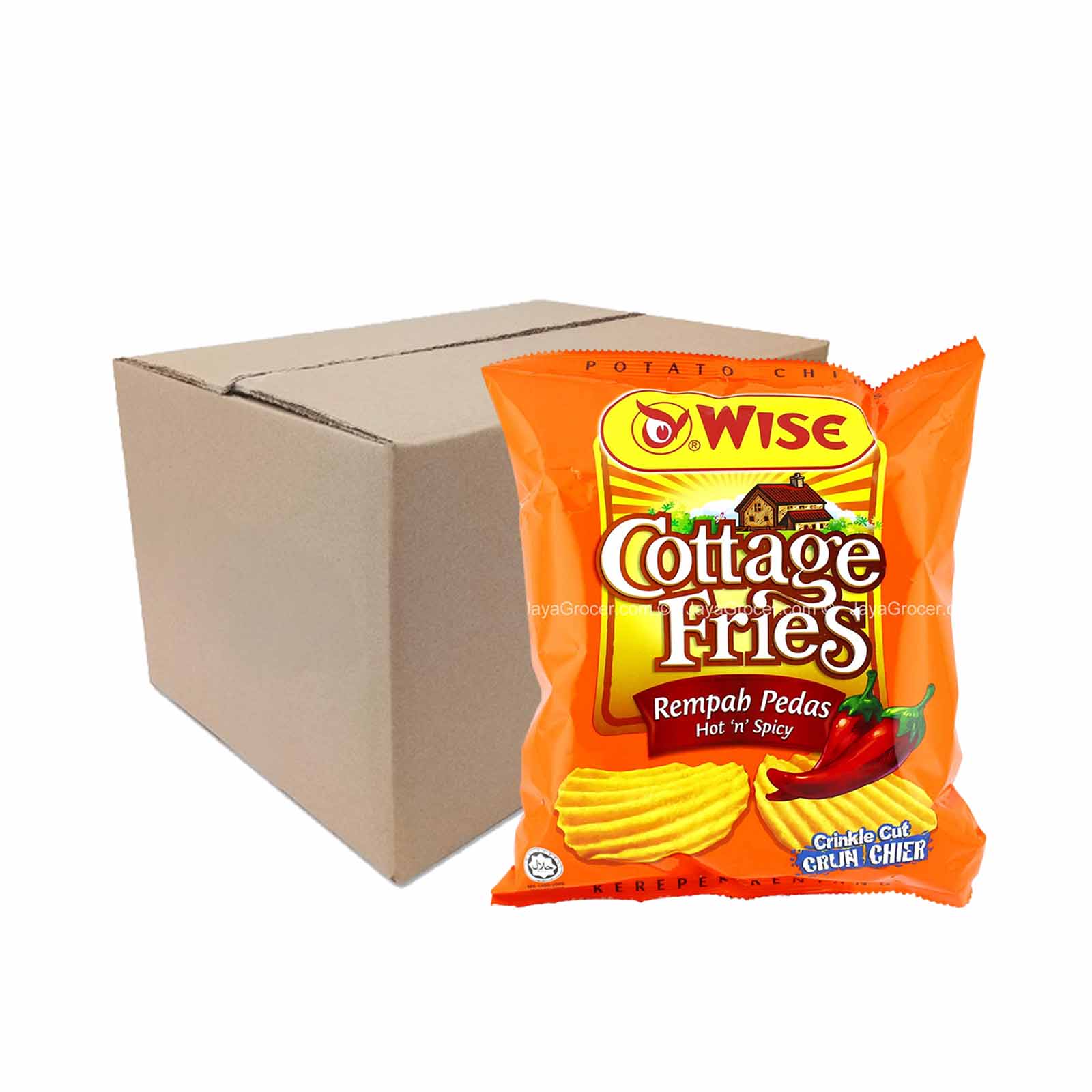 Wise Cottage Fries Hot and Spicy Potato Chip 60g