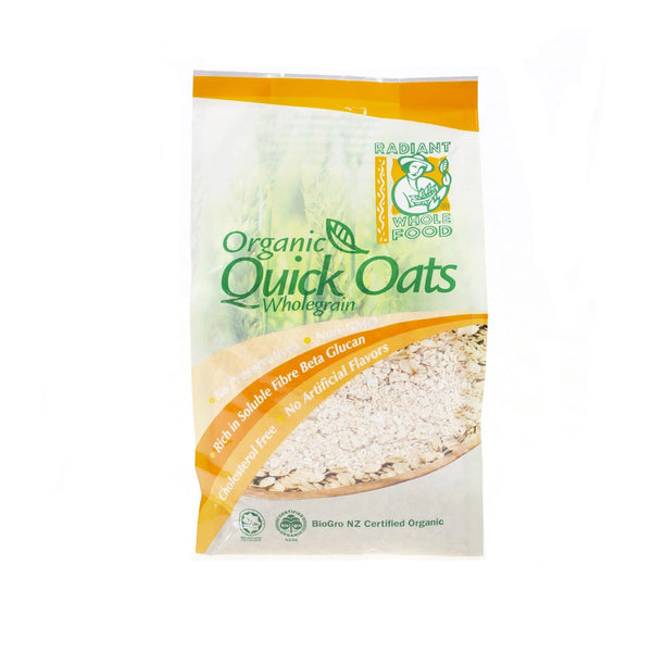 Radiant Whole Food Organic Quick Oats Wholegrain 500g (highest price)