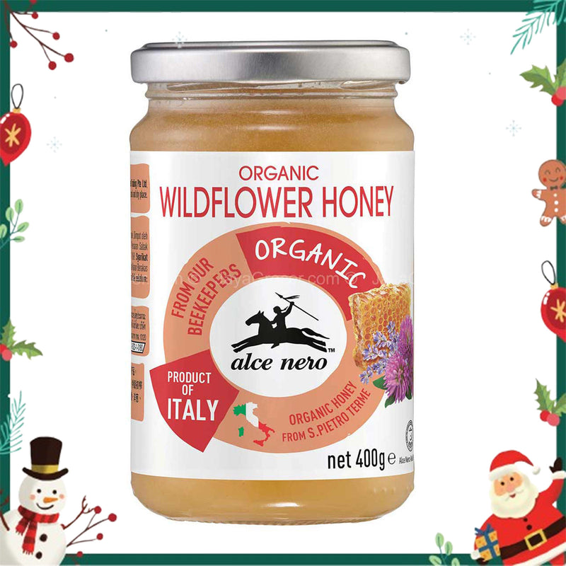 Alce Nero Organic Wild Flower Honey 400g