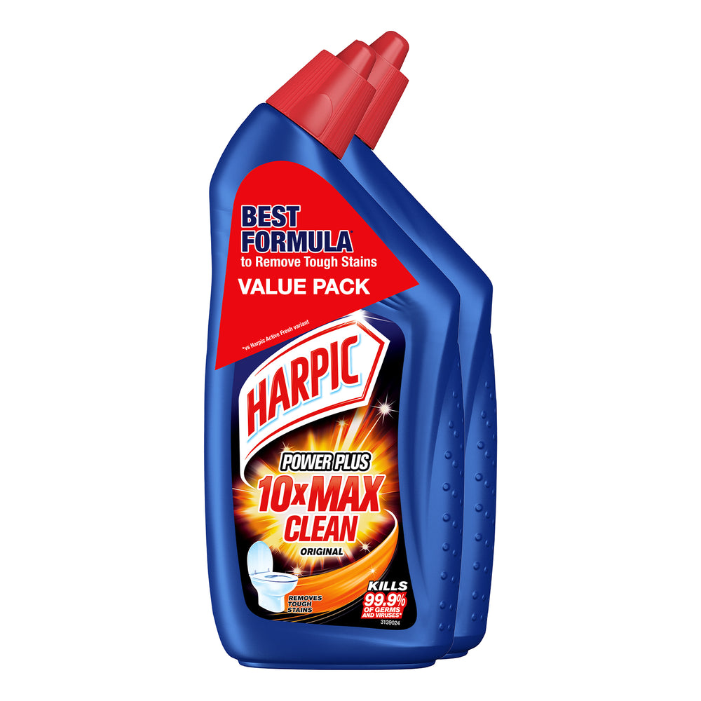 Harpic Toilet Bowl Cleaner Liquid Power Plus All in One Original 450ml x 2