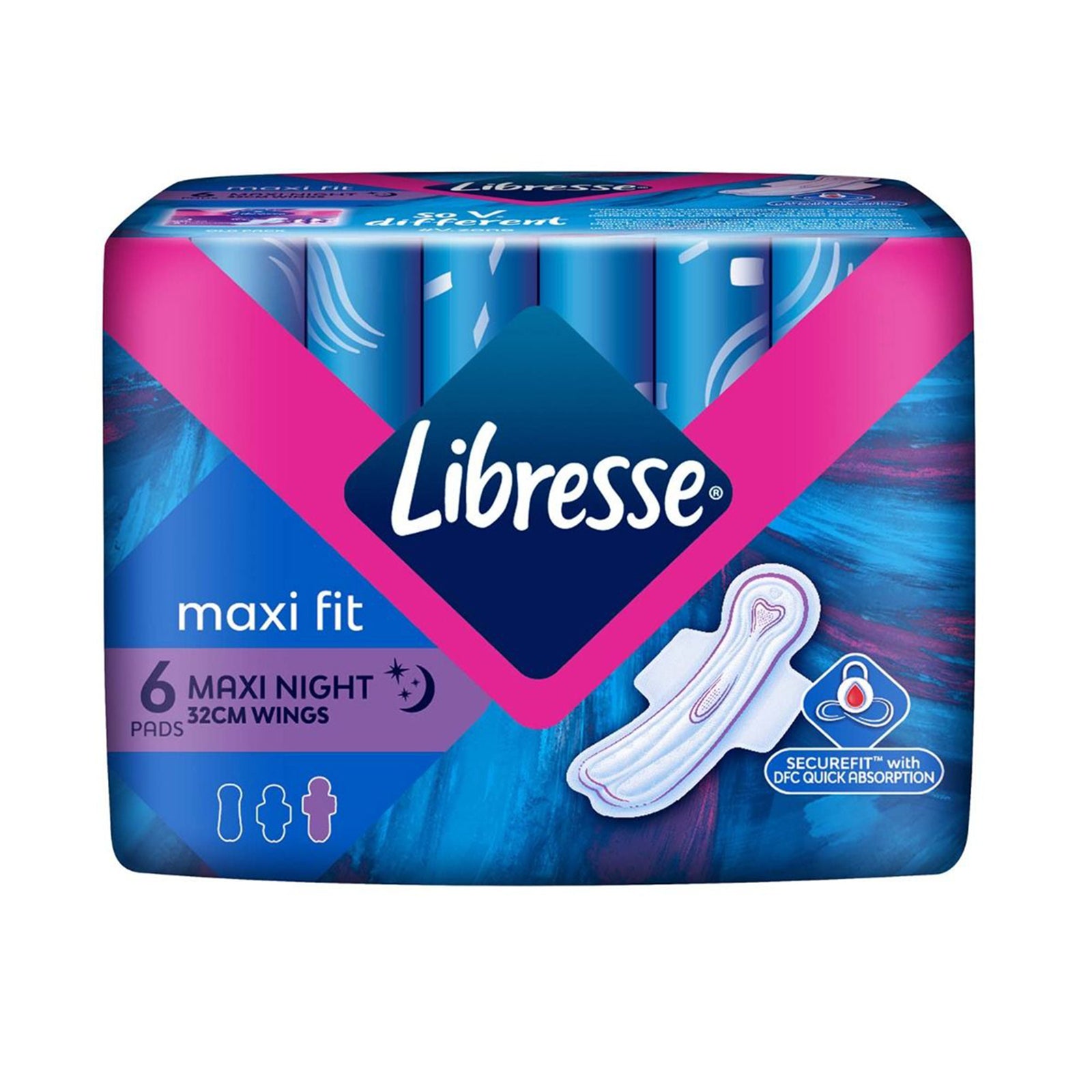 Libresse Maxi Night Secure Wings Pad 32cm x 6