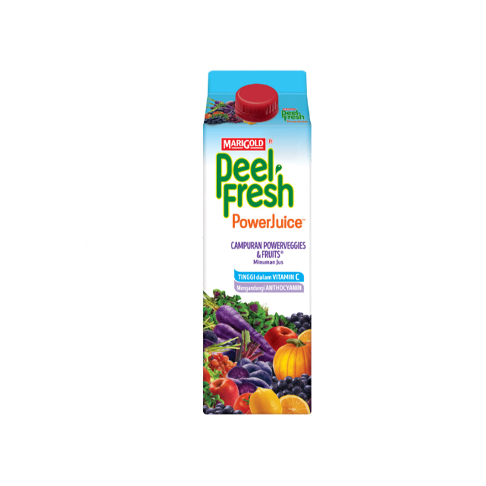 Marigold Peel Fresh Power Juice No Sugar Mixed Powervegies & Fruits Juice Drink 1L